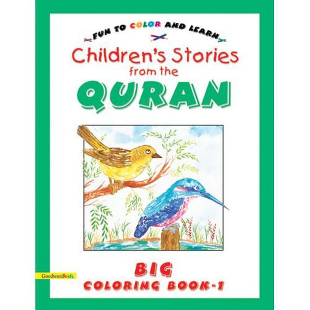 Stories from the Quran Big Colouring Book Vol.1-Kids Books-Islamic Goods Direct