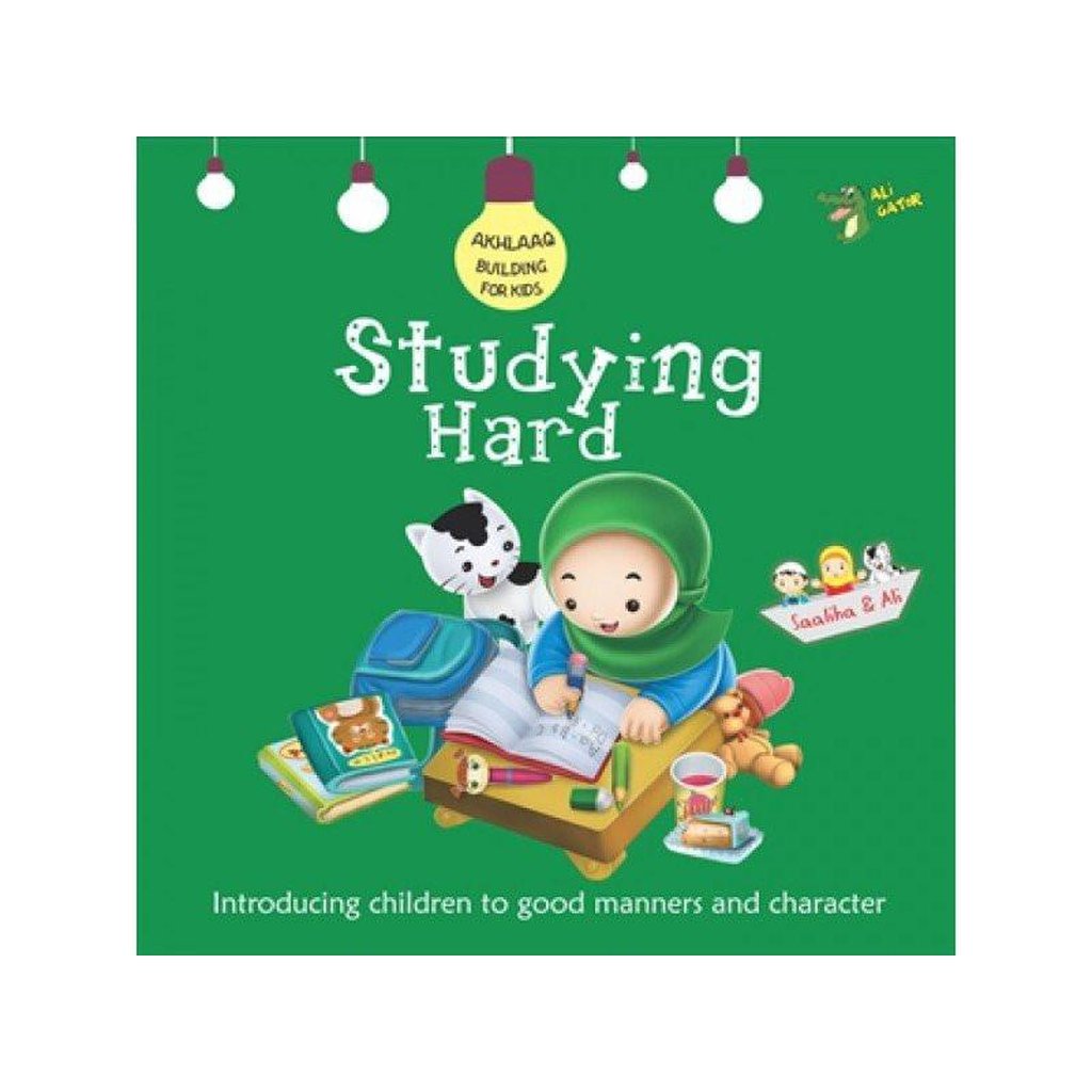 Studying Hard (Akhlaaq Building Series),Full Colour Illustration-Kids Books-Islamic Goods Direct