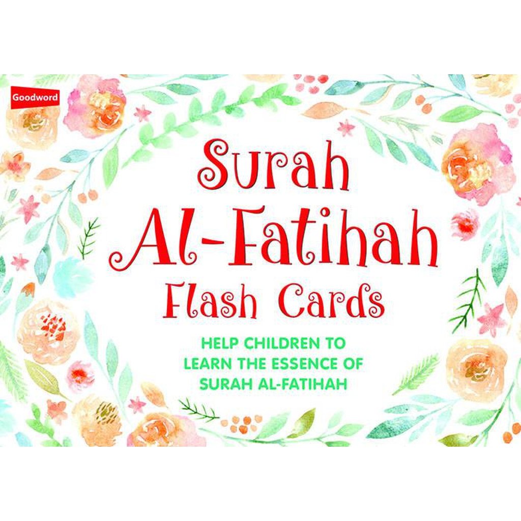 Surah Al-Fatihah Flash Cards-Kids Books-Islamic Goods Direct