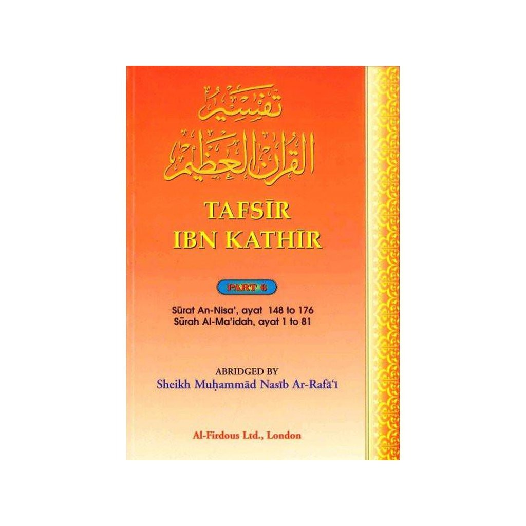 Tafsir Ibn Kathir Part-6 By Al-Firdous Ltd-Knowledge-Islamic Goods Direct