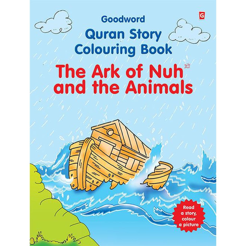 The Ark of Nuh and the Animals (Colouring Book)-Kids Books-Islamic Goods Direct