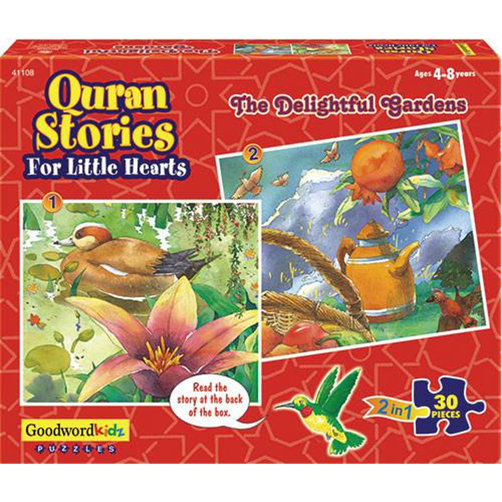 The Delightful Gardens: Box of Two Puzzles-Kids Books-Islamic Goods Direct