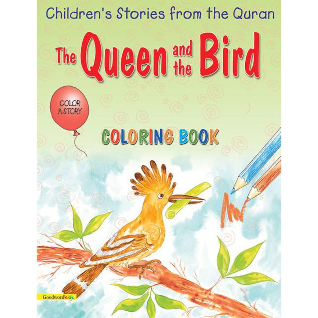 The Queen and the Bird (Colouring Book)-Kids Books-Islamic Goods Direct