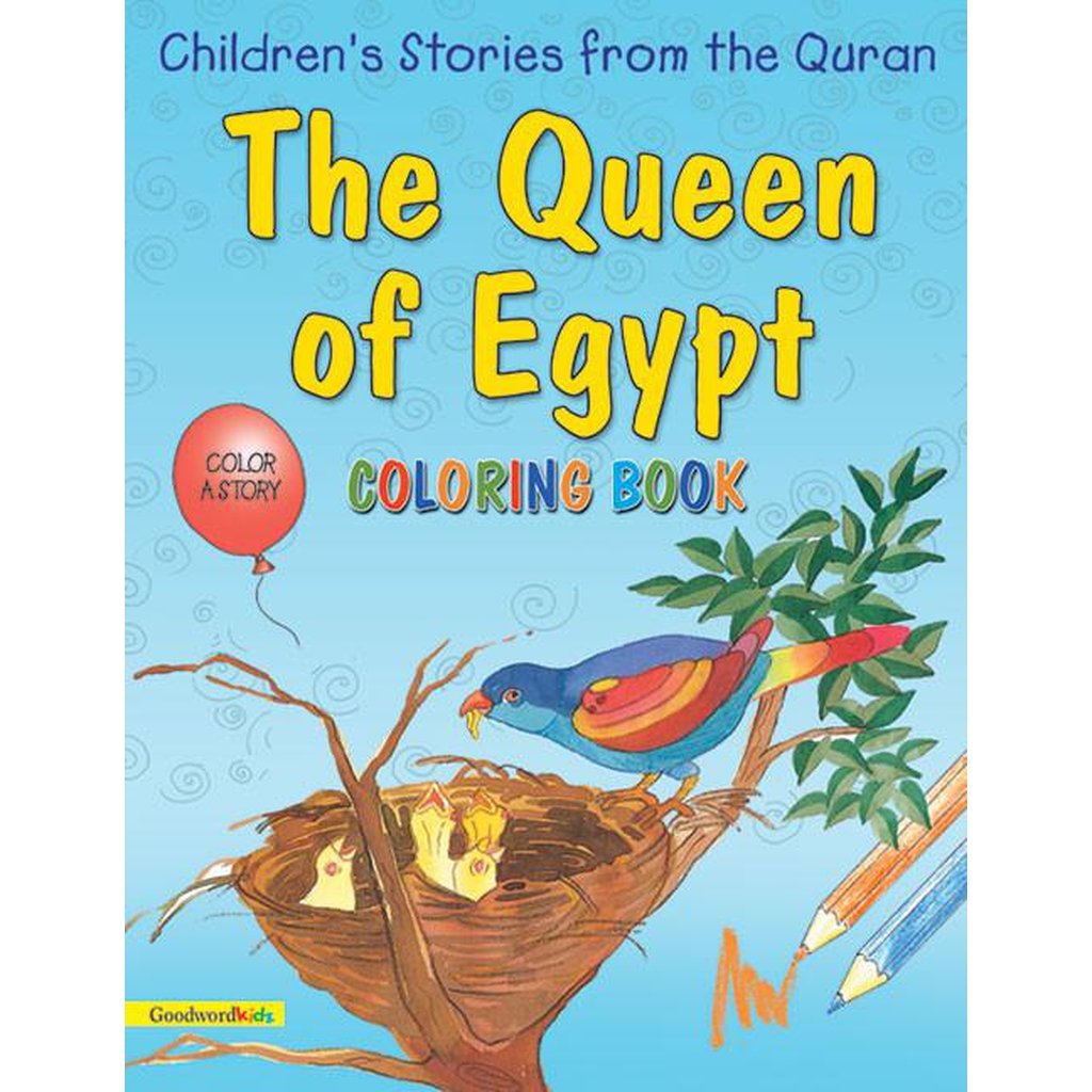 The Queen of Egypt (Colouring Book)-Kids Books-Islamic Goods Direct