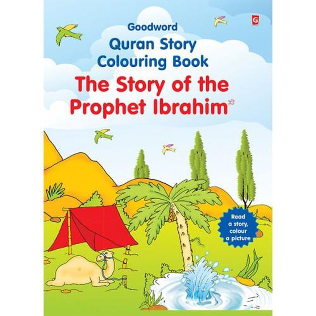 The Story of the Prophet Ibrahim (Colouring Book)-Kids Books-Islamic Goods Direct