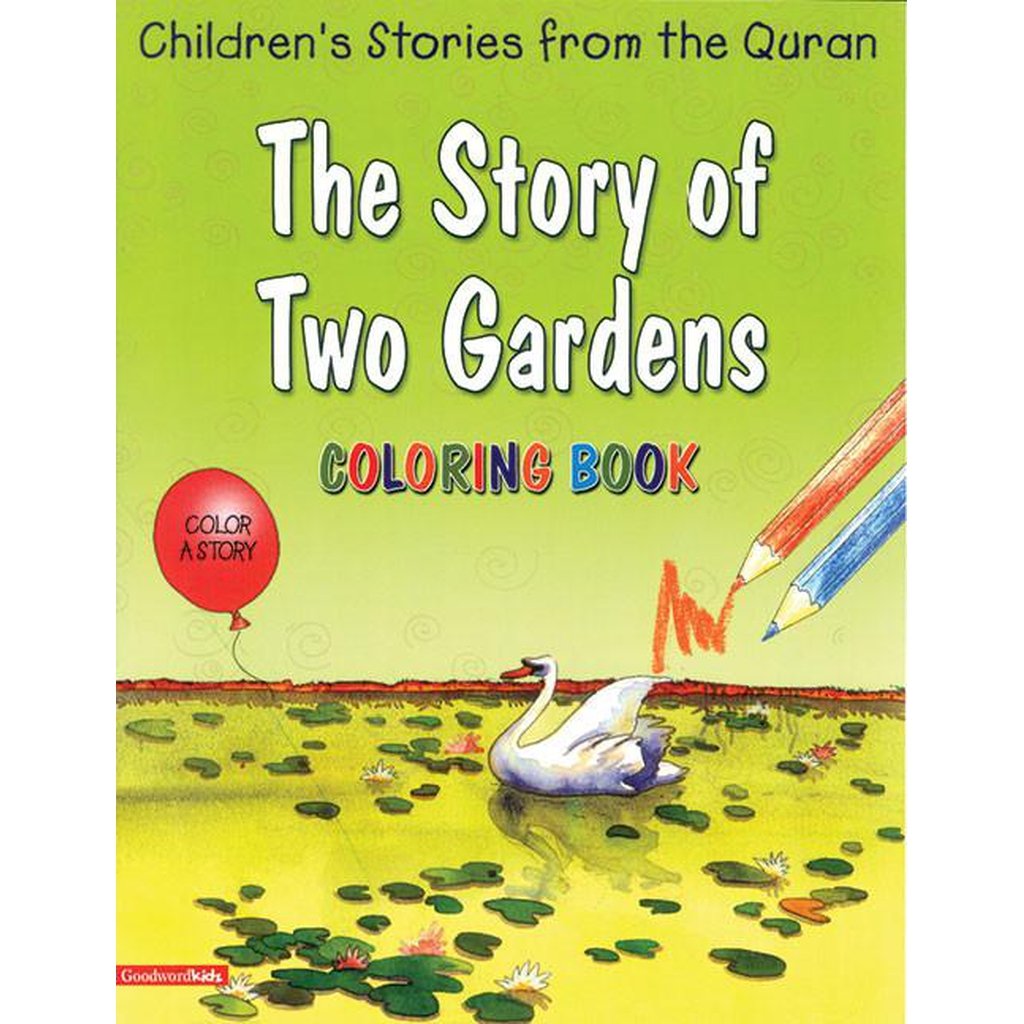 The Story of Two Gardens (Colouring Book)-Kids Books-Islamic Goods Direct