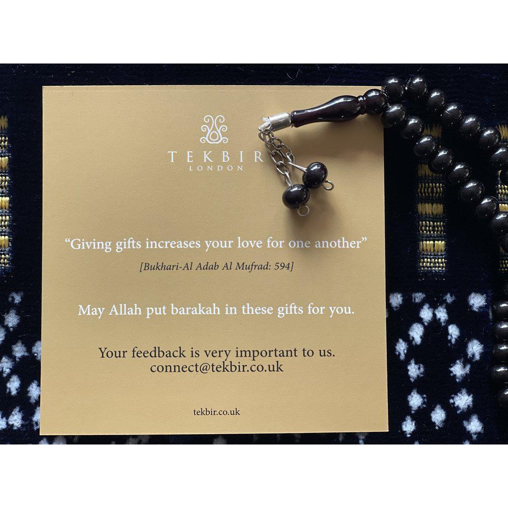 Velvety Islamic Prayer Mat for Muslim Salah with Tasbih Prayer Beads-prayer mat-Islamic Goods Direct