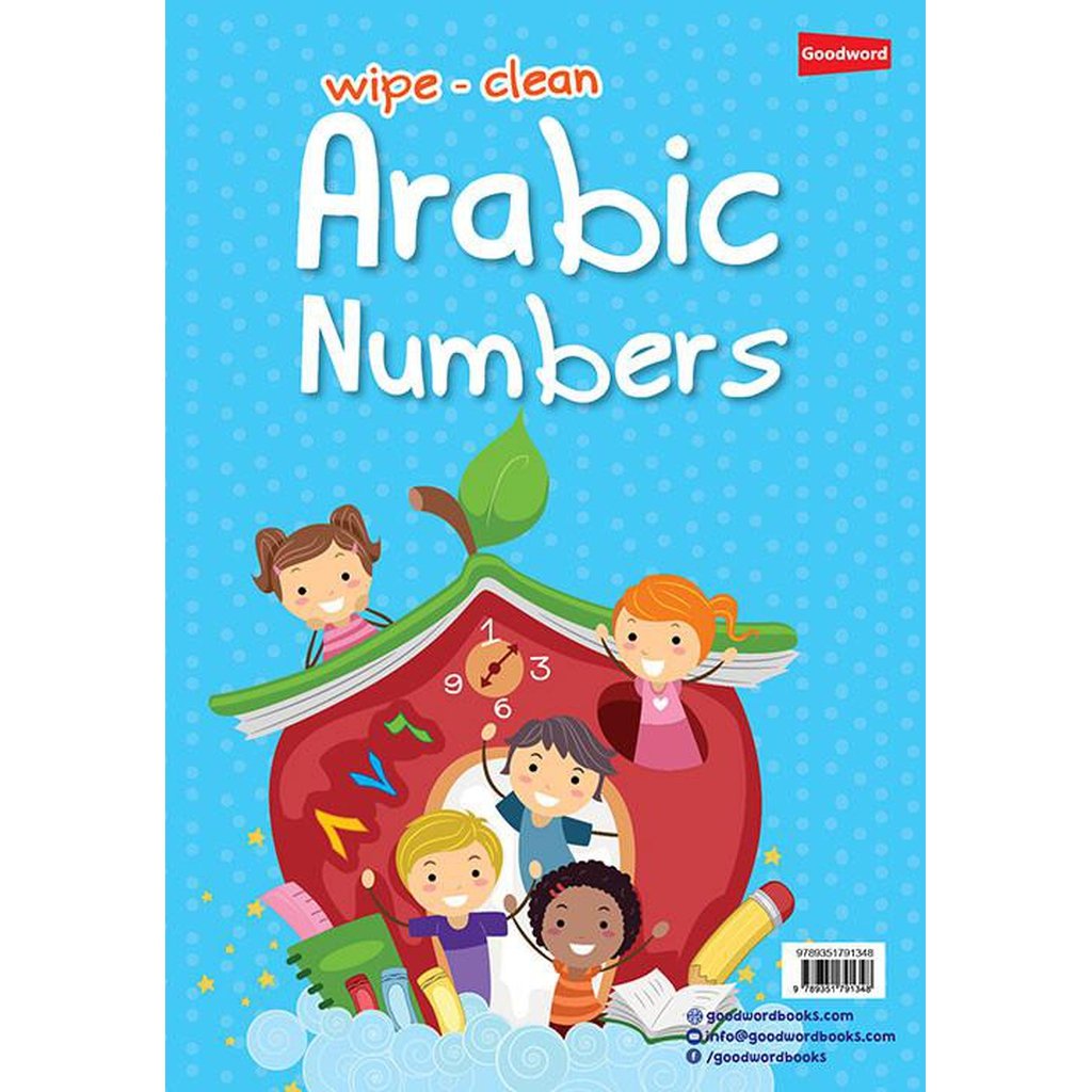 Wipe-Clean Arabic Numbers-Kids Books-Islamic Goods Direct