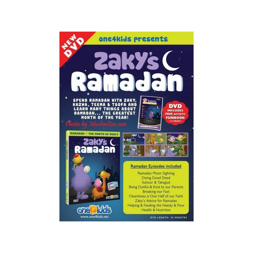 Zaky&#39;s Ramadan – spend Ramadan with Zaky &amp; Friends (DvD - with Free Activity book)-Knowledge-Islamic Goods Direct